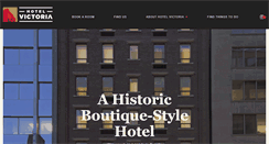 Desktop Screenshot of hotelvictoria-toronto.com